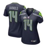 Sam Darnold, Seattle Seahawks Nike Super Bowl LX Patch Game Jersey - College Navy -MUJER